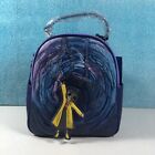 Coraline Laika Button Eyes Doll Portrait Tunnel Blue Mini Backpack Cosplay NWT