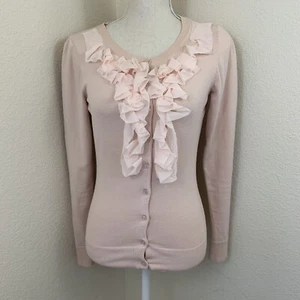 The Limited Damen Gr. XS Rüschen Cardigan Pullover Knopfleiste Blush Pink - Bild 1 von 7
