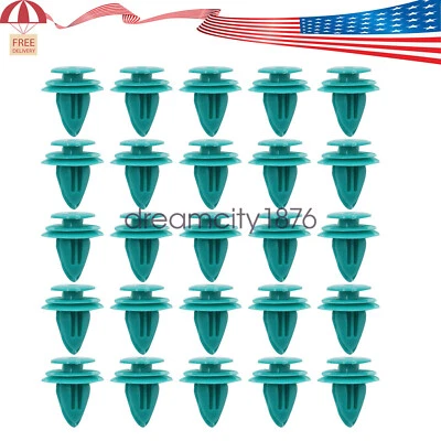 25X Fastener Hole Door Trim Panel Plastic Clips Rivets Retainer 9mm For Toyota - Image 1 of 4