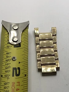 Michael Kors Watch Parts Partial Band Links Gold No Clasp 18mm GY98 - Picture 1 of 10