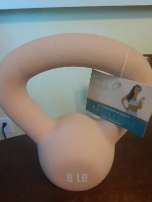 Tone it up 8lb Kettlebell beige Weight Home Exercise New w/ Tags - Image 1 of 3
