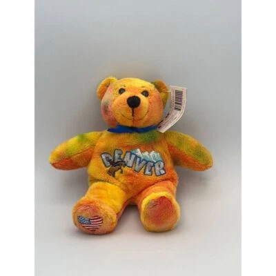 Peluche Symbolz Bear Denver azul 8 pulgadas RARO 2008 coleccionable Foto 1 de 4