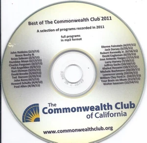 Best of the Commonwealth Club of California 2011 recorded programs CD - Bild 1 von 1