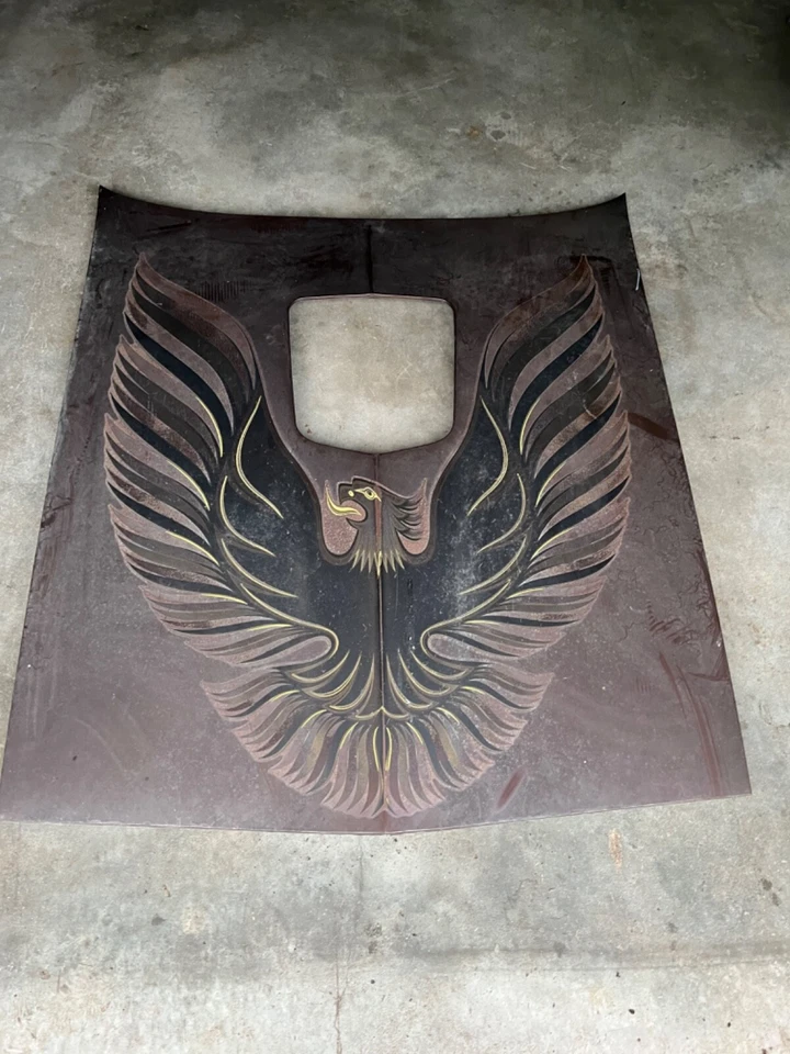 Original OEM GM 1977-1981 Pontiac Firebird Trans Am Heritage Brown Shaker Hood - Изображение 1 из 4