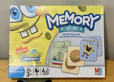 Nickelodeon SPONGEBOB SQUAREPANTS Memory Game (MB Games, 2008) - NEW SEALED - Image 1 of 2