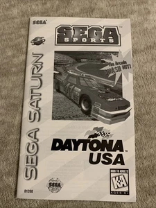 Sega Sports Daytona EE. UU. Sega Saturn Auténtico Manual de Instrucciones Folleto Solo - Imagen 1 de 4