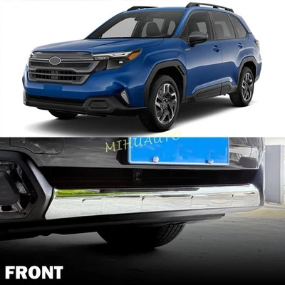 Cubierta protectora de parachoques delantero de acero inoxidable para Subaru Forester 2025-2026 Foto 1 de 4