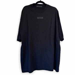 Camiseta Essentials Fear Of God Negra Manga Corta Para Hombre S Básica Clásica Lujo - Imagen 1 de 12