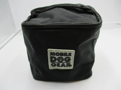 Mobile Dog Gear Travel Dog Food Carrier Bag Black Wipeable Lined Zipper Tote - Image 1 of 4
