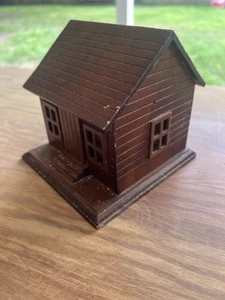Vintage Log Cabin with 6 Coasters - Picture 1 of 8