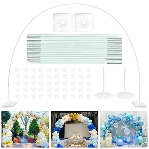 Balloon Arch Stand Kit, 10FT Wide & 7.5FT High Adjustable Balloon Arch Frame,... - Picture 1 of 7
