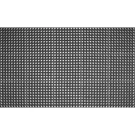 Apache Mills 3927109203X5 Drainage Mat, Rubber, 5 Ft W X 3 Ft L, Black - Image 1 of 1