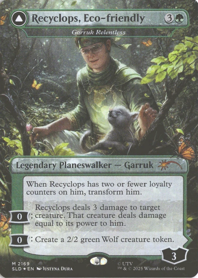 MTG Recyclops, Eco-Friendly (2169) *Foil* Secret Lair: Dwight The Office MT/NM - Image 1 of 2