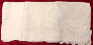 Vintage 68x104Oblong Tablecloth And 12 Napkin Set 100 Pct. Cotton. - Picture 1 of 3