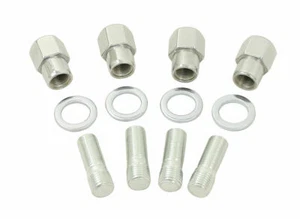 EMPI 9511 CHRME NUT/STUD KIT W/FLAT WASHERS M14-1.5 TO 1/2-20 MAG WHEELS 4 SETS - Photo 1 sur 1