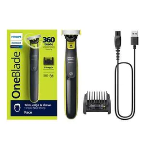Philips Oneblade 360 Face Hybrid Electric Trimmer and Shaver, QP2724/70 - Picture 1 of 12