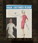 Robe design vintage Vogue Couturier motif #1402 Federico Forquet Italie 1964