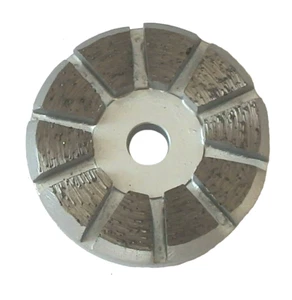 3" diamond grinding puck 16/20 grit soft 10 segments for hard concrete Terrco QC - Picture 1 of 2