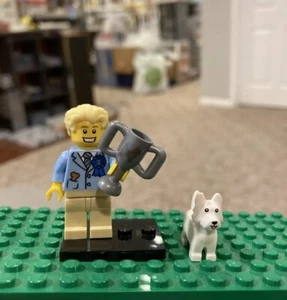 Dog Show Winner Series 16 White Terrier Canine LEGO Minifigure Figure CMF Rare - Picture 1 of 4