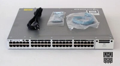 Cisco Catalyst WS-C3850-48T-E 3850 48 Port Data IP Services with PWR-C1-350WAC - Image 1 of 4