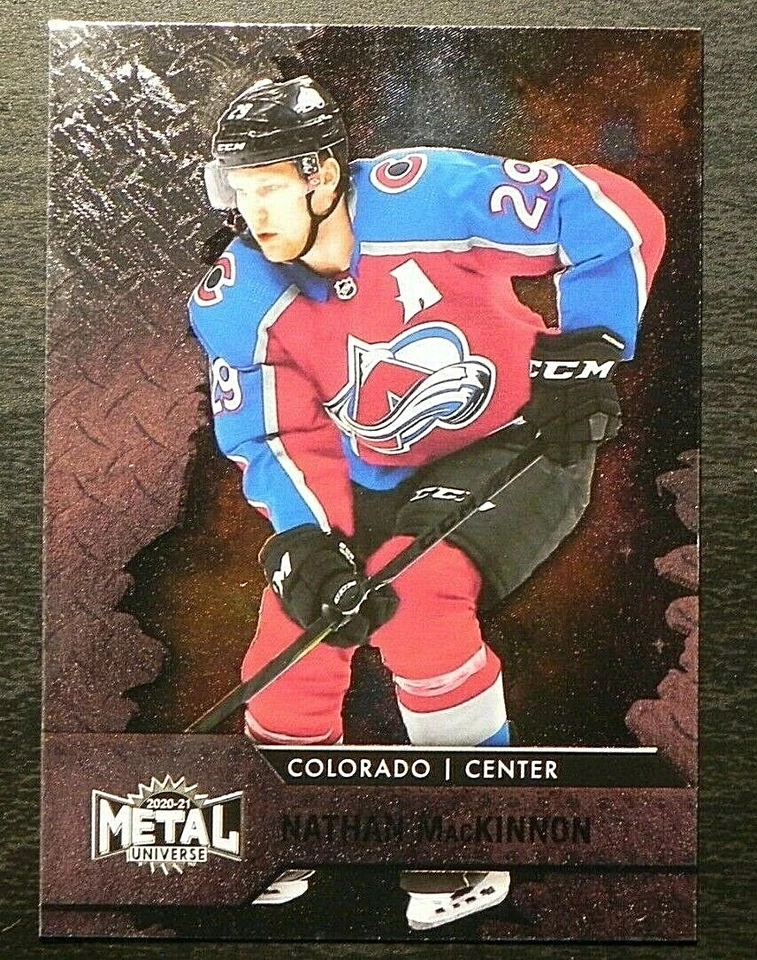 2020-21 20/21 Skybox Metal Universe #92 Nathan MacKinnon Colorado Avalanche - Image 1 of 2