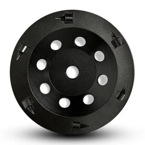 Muela abrasiva PCD de 5 pulgadas con 6 segmentos PCD, rosca de 5/8"-11 para hormigón epoxi - Imagen 1 de 7