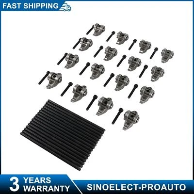 Roller Rocker Arms & Pushrods Set for Chevrolet GMC LS 4.8L 5.3L 5.7L 6.2L 6.0L Foto 1 de 4