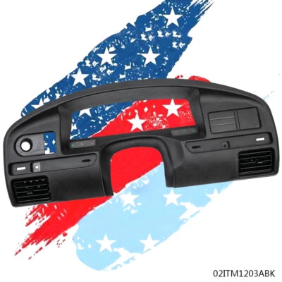 Dashboard Panel Bezel Fit For 94-97 Ford F150 F250 F350 Instrument Cluster Trim - Image 1 of 4