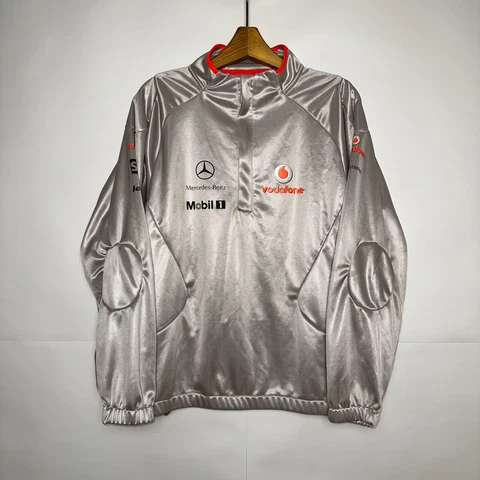 VODAFONE MCLAREN MERCEDES BENZ FORMULA1 TEAM SWEATSHIRT 1/4 ZIP sz L MEN Cover