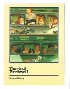 Going and Coming Rockwell 1947 cover 1987 Postcard - Picture 1 of 2