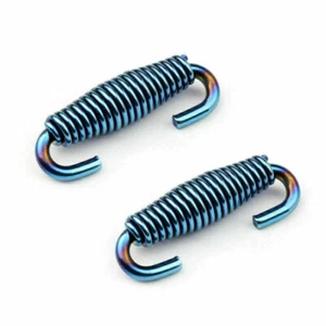 2 Stück Auspufffeder Auspuff Feder Krümmer Universal 64mm Länge Edelstahl BL F3 - Picture 1 of 5