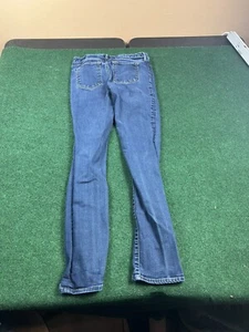 Eddie Bauer Slightly Curvy Straight Dark Faded Stretch Jeans Size 4 Women's - Picture 1 of 12