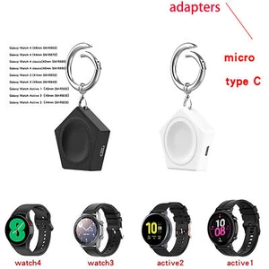 Wireless Charger Charging Dock Keychain For Samsung Galaxy Watch 3/4 Smart Watch - Picture 1 of 14