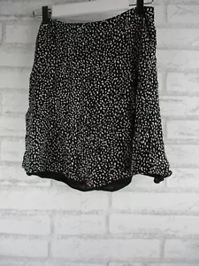 Kookai womens a-line mini skirt black white print 8 - Picture 1 of 10