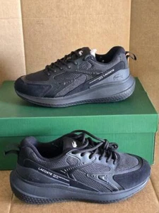 LACOSTE MENS BLACK SHOE L003 EVO 124 7-47SMA012102H Size 10.5 - Picture 1 of 7