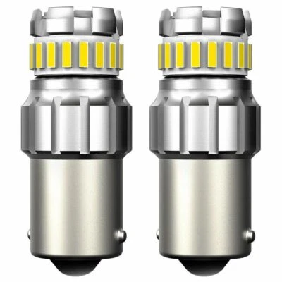 2x 1156 BA15S Canbus LED Reverse Light Backup Bulb White Parking DRL Lamp - Image 1 of 4