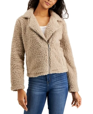 Precio de venta sugerido por el fabricante $49 Chaqueta de moto Sherpa marrón talla XL (AGUJERO) Foto 1 de 2