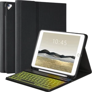 Keyboard Case for Ipad 9Th Generation 10.2 Inch 2021 - Detachable 7 Colors Back - Picture 1 of 24