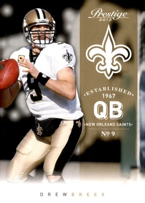2012 Playoff Prestige - Drew Brees #114 - Image 1 of 2
