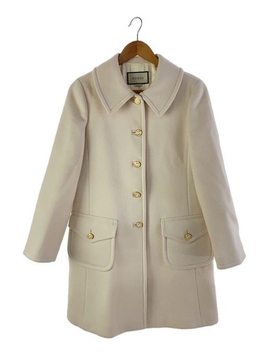 GUCCI altri 626300 ZHW03 ad incastro G 20AW cappotto italiano 42 lana beige