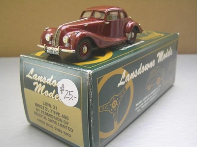 Lansdowne Models LDM 31 Bristol Type 400 1/43 scale White Metal Mint in Box - Image 1 of 4