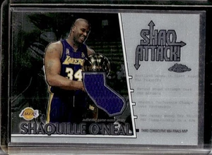 2002-03 Topps Chrome Shaquille O'Neal Shaq Attack Finals Game Worn Jersey #SAC5 - Picture 1 of 2
