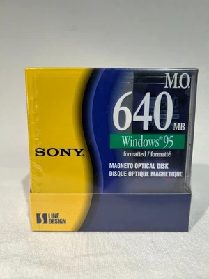 Sony MO Disc 640 MD, Windows 95, 3.5 Zoll, 5 Stck. neu - Bild 1 von 2