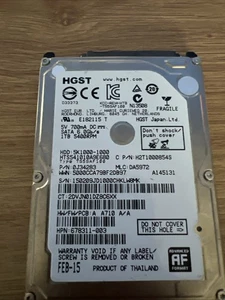HGST 1Tb 2.5" HARD DRIVE 7K1000-1000 HTS721010A9E630 7200rpm - Picture 1 of 1