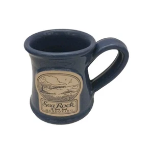 Deneen Keramik Sea Rock Inn Mendocino mundgeblasene Tasse 2013 USA - Bild 1 von 9