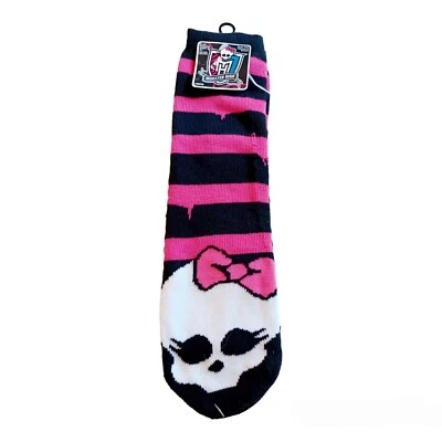 Monster High Niñas Zapatilla Calcetines/Mukluks-Zapato Talla 13-4-Rayas Foto 1 de 4