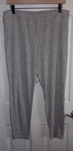 Soma Intimates Gr. Large Pyjama Schlaf Pyjama Hose gerippt Capri Lounge Hose grau - Bild 1 von 5