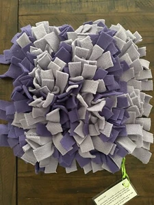 Handmade Snuffle Mat For Dogs - Puzzle For Dogs Purple/Light Purple Mat NEW - Picture 1 of 3