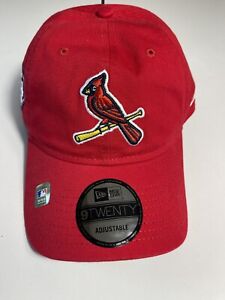Saint Louis Cardinals Baseball On Field Men’s Hat Cap Adjustable Red New Era NWT