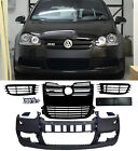 FRONT BUMPER WITH GRILLE R32 LOOK GLOSS BLACK FOR VW GOLF MK5 2003-2009